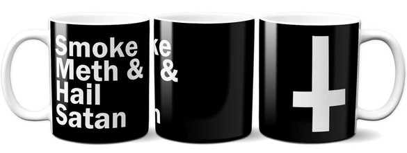 Kubek SMOKE & METH HAIL SATAN na Prezent +imię