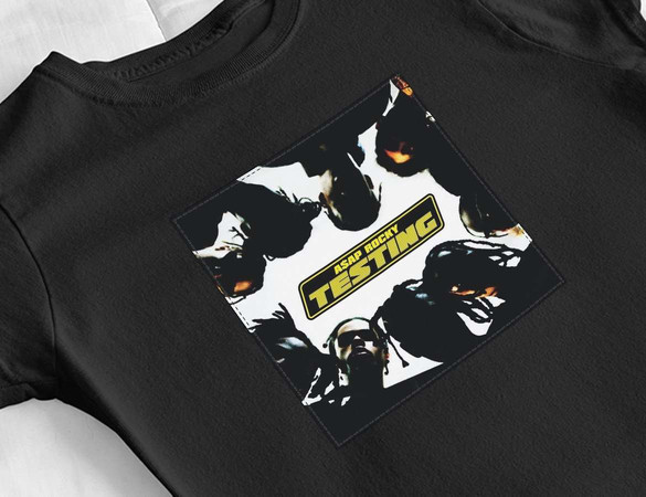 Bluzka damska z naszywką Asap Rocky Testing