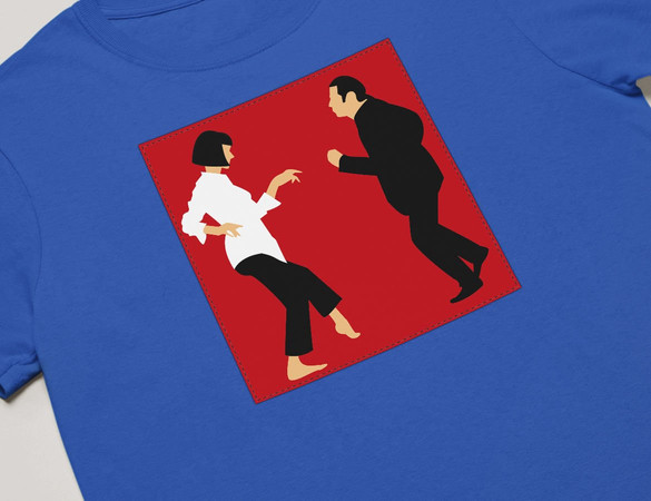 Koszulka z naszywką Pulp Fiction Dance