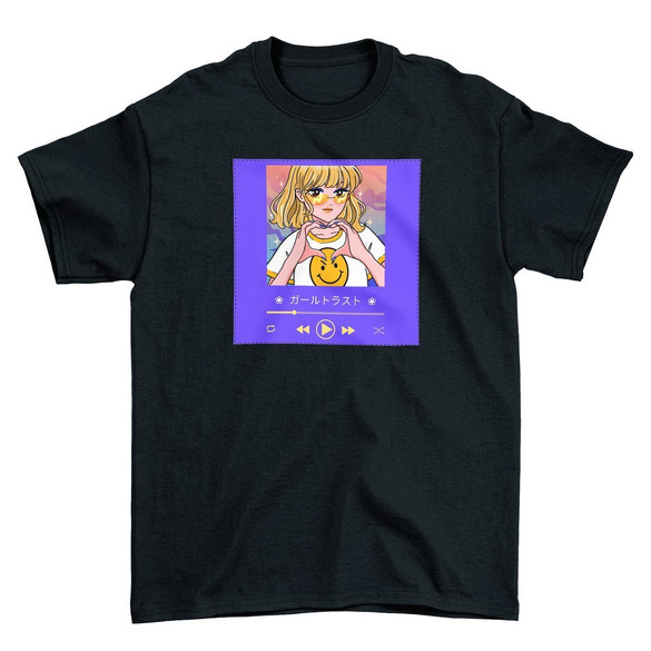 Koszulka z naszywką Music window