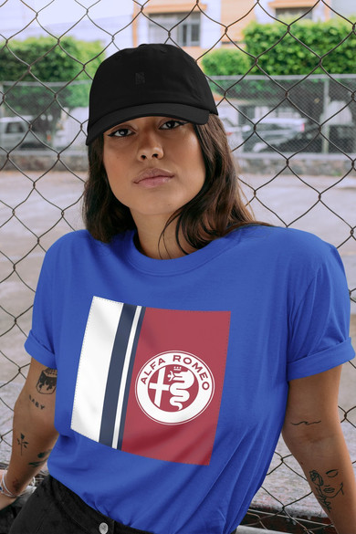 Koszulka z naszywką Alfa Romeo 02