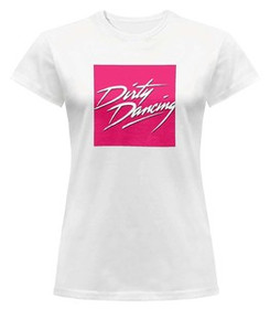 Bluzka damska z naszywką Dirty Dancing logo pink