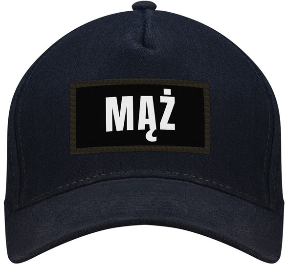 Czapka MĄŻ bejsbolówka z naszywką