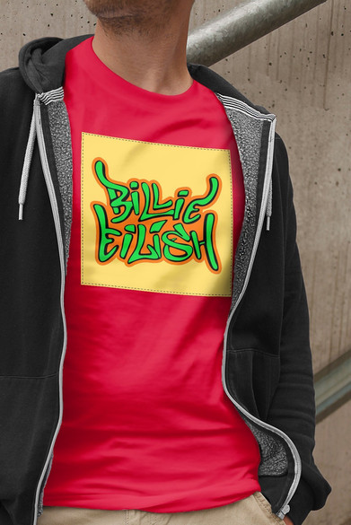 Koszulka z naszywką Billie Eilish 04