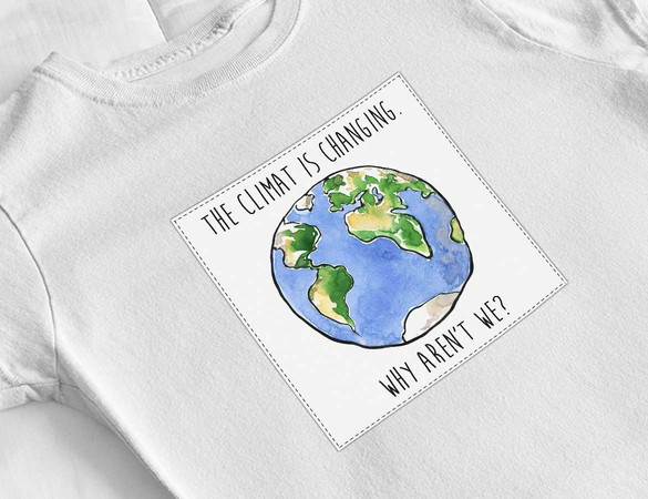 Bluzka damska z naszywką The Climat...