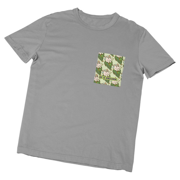 Koszulka z kieszonką BE A UNICORN