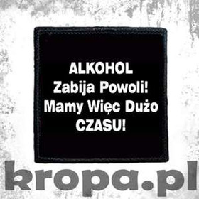 Naszywka  ALKOHOL...