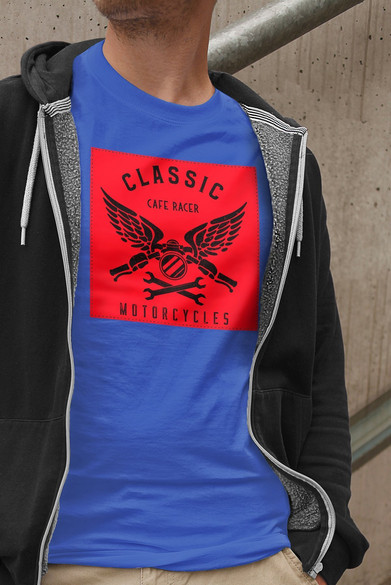 Koszulka z naszywką Cafe racer