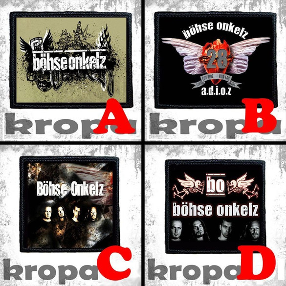Naszywka BOHSE ONKELZ 10 x 10 cm Dużo Wzorów!