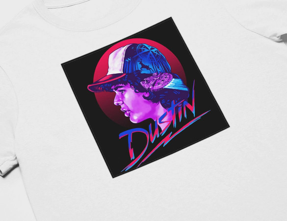 Koszulka z naszywką Stranger Things Dustin