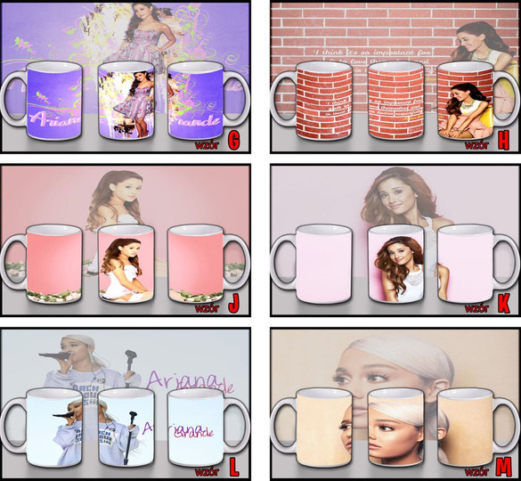 Kubek ARIANA GRANDE WZORY z Polski imię gratis
