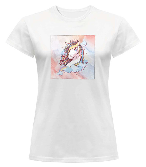Bluzka damska z naszywką Unicorne 02