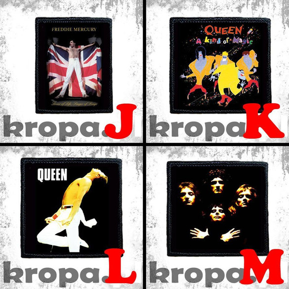 Naszywka QUEEN 10 X 10 cm Dużo Wzorów!