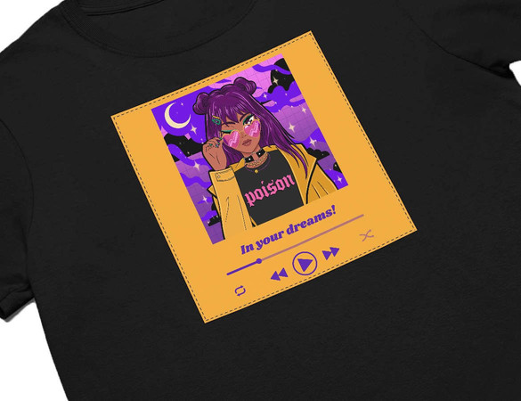 Koszulka z naszywką In your dreams