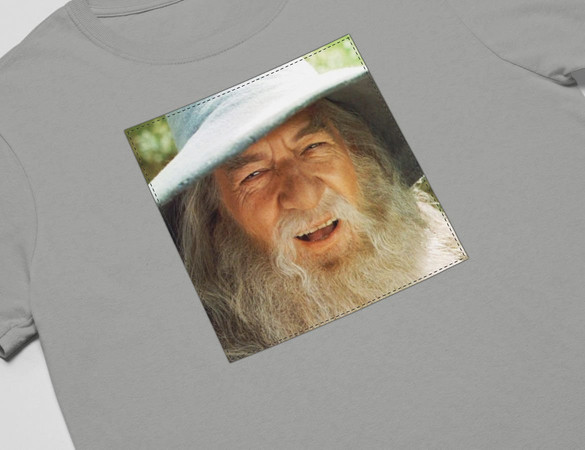 Koszulka z naszywką Gandalf smile
