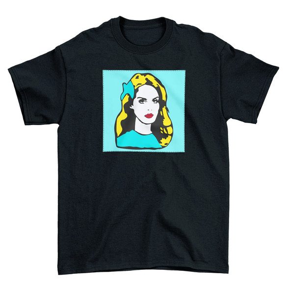 Koszulka z naszywką LANA DEL REY pop art