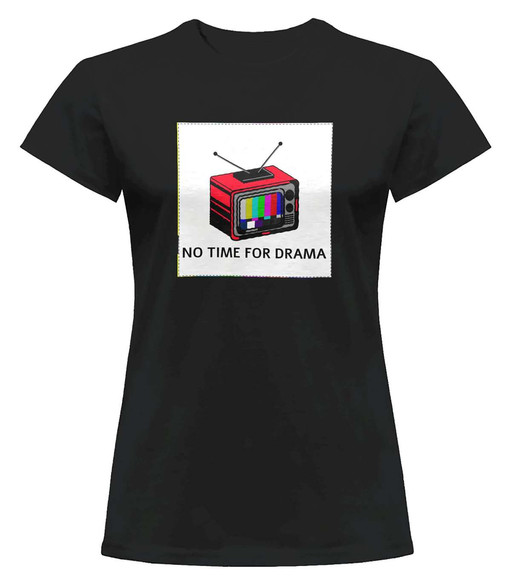 Bluzka damska z naszywką No time for drama