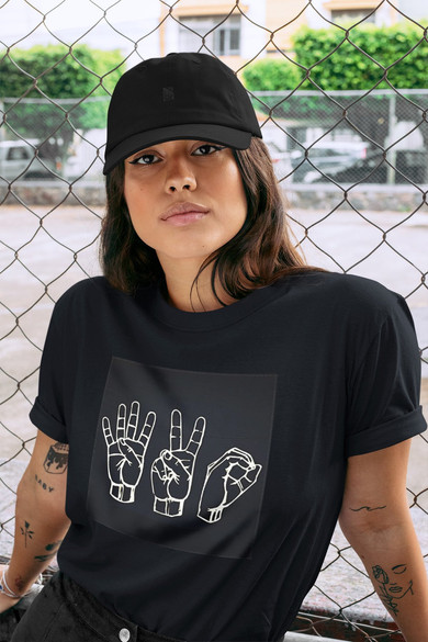 Koszulka z naszywką 420 HANDS