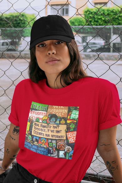 Koszulka z naszywką Anti Racism