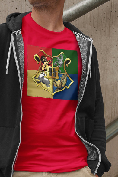 Koszulka z naszywką  Harry Potter logo 