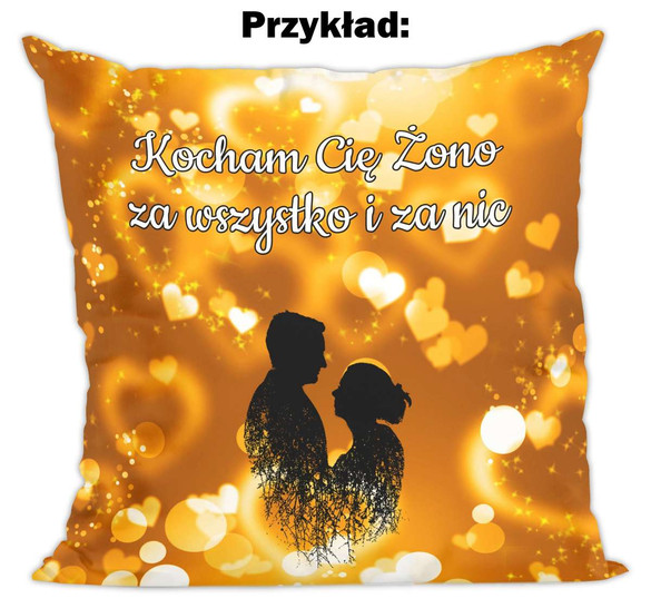 Poduszka na Walentynki DODAJ NAPIS