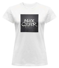 Bluzka damska z naszywką Alice Cooper logo