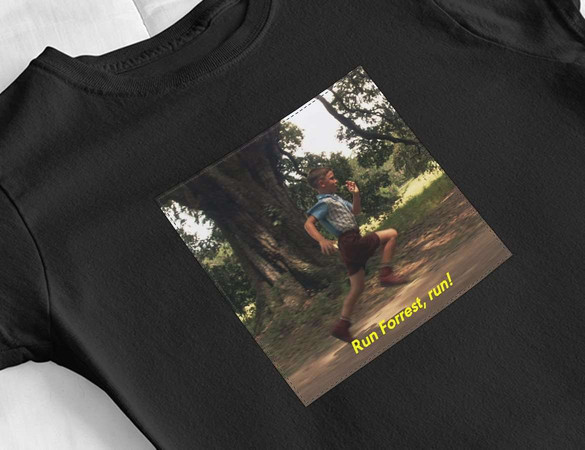 Bluzka damska z naszywką Forrest Gump RUN