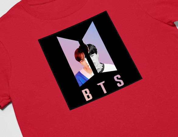 Koszulka z naszywką BTS SUGA