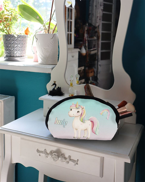 Kosmetyczka Jednorożec pastelowy – personalizowana