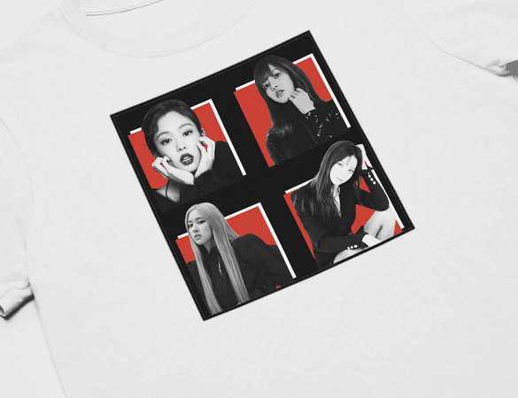 Koszulka z naszywką BlackPink Squad