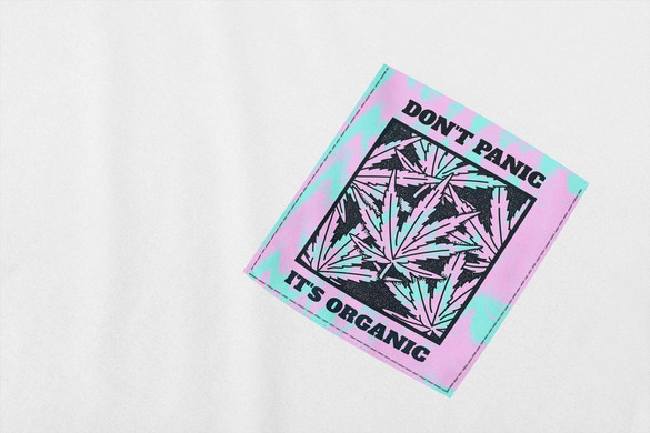 Koszulka z kieszonką DONT PANIC ITS ...