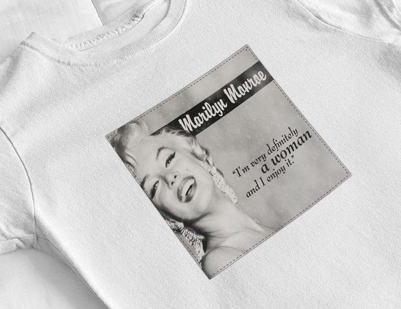 Bluzka damska z naszywką Marilyn Monroe 02