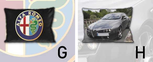 Zestaw ALFA ROMEO poduszka+kubek+GRATIS!  WZORY