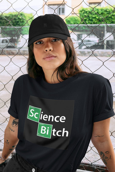 Koszulka z naszywką Breaking Bad science b.