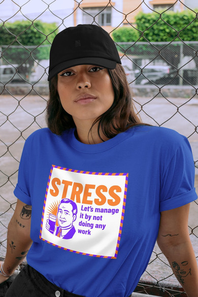 Koszulka z naszywką STRESS