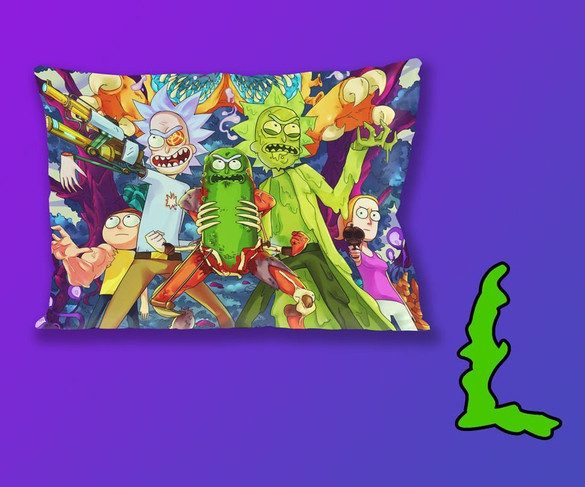 Poduszka RICK and MORTY 60x40cm WZORY + imię GRATIS