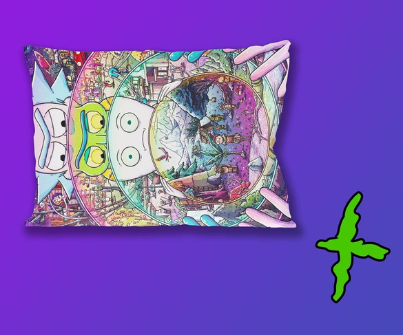 Poduszka RICK and MORTY 60x40cm WZORY + imię GRATIS