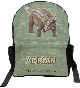 Plecak szkolny Dinozaury Ankylozaur z nadrukiem imienia