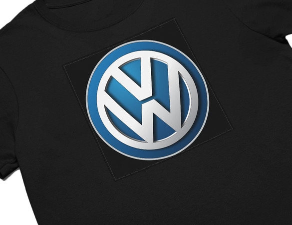 Koszulka z naszywką Volkswagen logo black