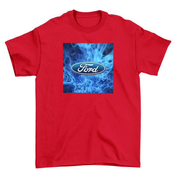 Koszulka z naszywką Ford logo blue