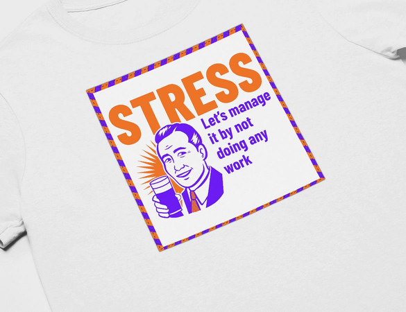 Koszulka z naszywką STRESS