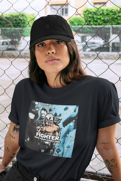 Koszulka z naszywką FIGHTER