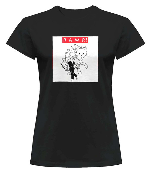 Bluzka damska z naszywką RAWR !