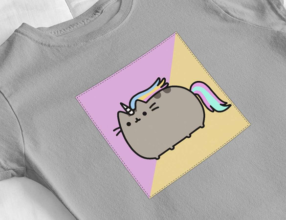 Bluzka damska z naszywką Cat Unicorne 01