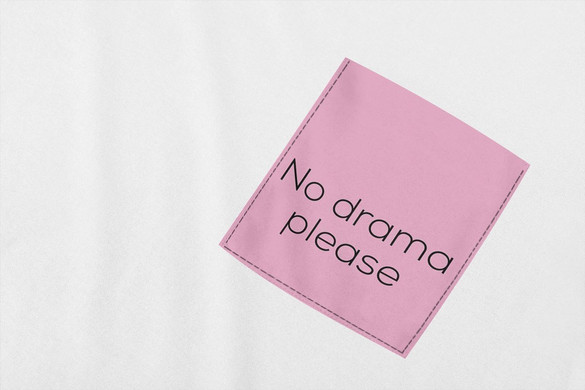 Koszulka z kieszonką NO DRAMA PLEASE