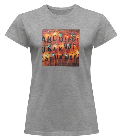 Bluzka damska z naszywką Stranger Things ABC