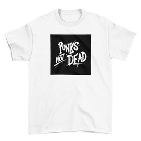 Koszulka z naszywką Punk's Not Dead