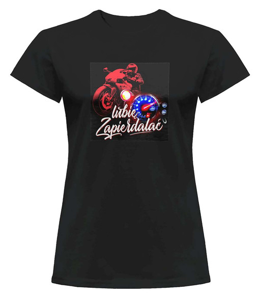 Bluzka damska z naszywką Lubię zapierd..lać 01