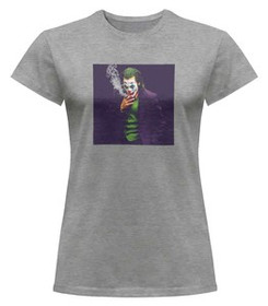 Bluzka damska z naszywką Joker Smoking