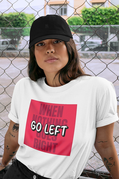 Koszulka z naszywką When nothing goes...